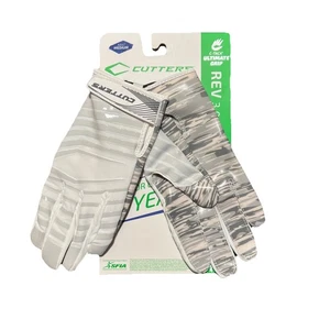 Cutters REV PRO 3.0 Erwachsene M Receiver Fußball Handschuhe weiß grau Camouflage - NEU - Bild 1 von 4