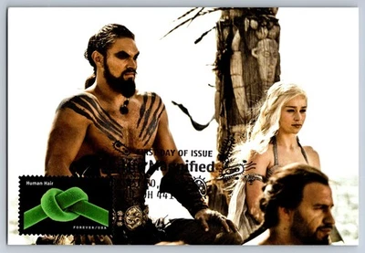 #5802c Life Magnified Human Hair FDC Maxi Card Game of Thrones - Image 1 of 2