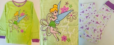 Disney Store Динь-Динь девочек пижамы комплект - длинным рукавом Топ и брюки размер 5 новый с Ярлыками - Изображение 1 из 4