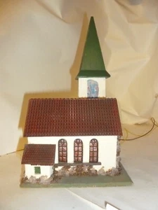 OO 00 HO gauge vintage wooden church with WORKING 16 volt bell FALLER B-240 E625 - Picture 1 of 10