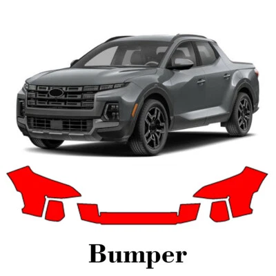 Front bumper PreCut PPF Paint Protection Film For Hyundai Santa Cruz 2022-2025 - Image 1 of 4