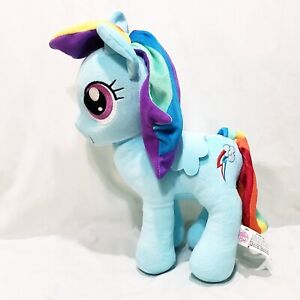 Rainbow Dash Pegasus My Little Pony Ty Plush Stuffed Animal 13" 2016 Blue Hasbro