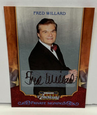 Fred Willard signed 2009 Panini Donruss Americana #32 private signings auto card