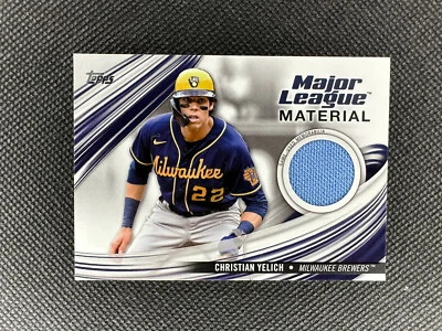 2023 Topps Series 1 Christian Yelich Major League Material Patch Relic Mem! - Image 1 of 2