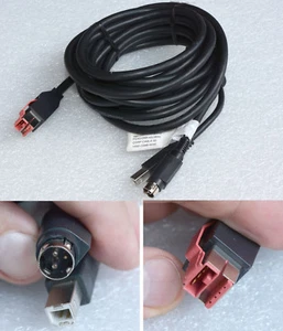 24V USB POWERED KABEL FÜR NCR EPSON DRUCKER TM-T88III IV V + USB DATALABEL KB20 - Picture 1 of 2
