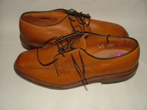 NEW WOB ALLEN EDMONDS OXFORDS SHOES SIZE 9 B LEATHER BROWN SOLID #555 - Picture 1 of 9
