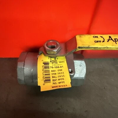 Válvula de bola Apollo P/N 76-105-01 1" cuerpo FNPT: asiento Brz: bola RPTFE S/S 600# NUEVO Foto 1 de 4
