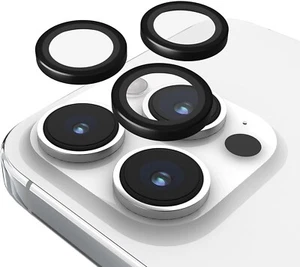 Case-Mate Aluminum Ring HD Lens Protectors for iPhone 15 Pro/15 Pro Max - Black - Picture 1 of 1