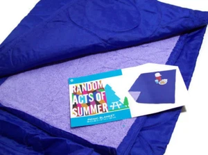 Outdoor Stadion Picknick Camping Decke Überwurf Blau Neu - Bild 1 von 4