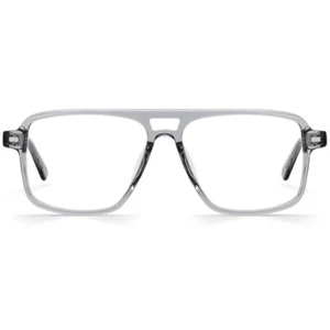 Enormes Gafas de Acetato Marco Muy Ancho para Cara Grande Ancha Hombres Gran Tamaño Gris - Imagen 1 de 13