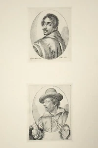 Ottavio Leoni. 2 x Portraits. Fotogravuren aus Radierungen. British Museum 1908 - Bild 1 von 6