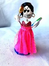 FRIDA KAHLO PAINTING  DAY OF THE DEAD  GLITTER FIGURE - MEXICO