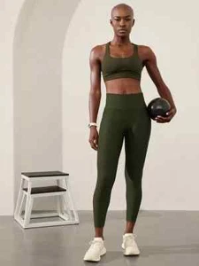 Athleta Train Free Bra A-C Sports Bra | Aspen Olive, Size S, NWT #659032 - Picture 1 of 5