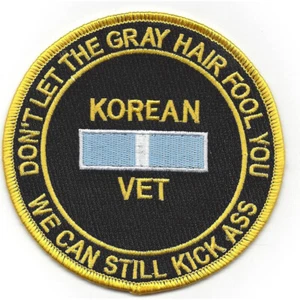 Korean War Gray Hair Vets Patch - Picture 1 of 6