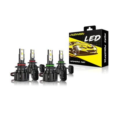 Para Honda Accord 2005 2006 2007 3,0 L V6 LED Faro Bombillas 6500K Combo Foto 1 de 4