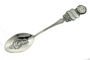 Cucharas 18,6! Gramos 925 Plata de Ley Plata Innombrables Bautizo Infantil Con - Imagen 1 de 5