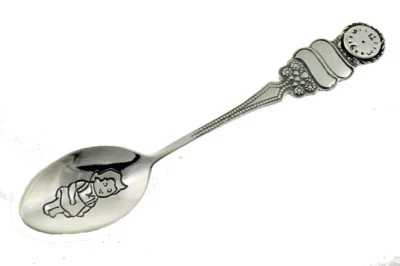 Cucharas 18,6! Gramos 925 Plata de Ley Plata Innombrables Bautizo Infantil Con - Imagen 1 de 4