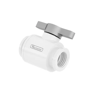 Barrow Ball Valve (10mm) G1/4 Zoll Kugelhahn, weiß - silber - Bild 1 von 1