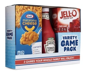 Game Pack 3 Kraft, JELL-O, HEINZ Game Set Cards & Dice Fun On The Go New SEALED - Picture 1 of 5