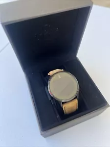 Rare Olio Model One Smartwatch ( Tan Italian Leather, stainless steel, size 24) - Picture 1 of 7
