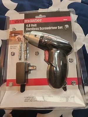 Juego de destornilladores inalámbricos Drill Master 4,8 V 0,1/4 pulgadas Foto 1 de 2