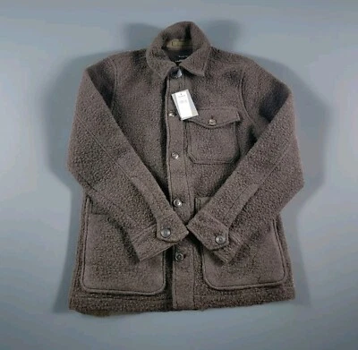 Todd Snyder Wool Blend Boucle Chore Jacket Size S Brown NWT Italy - Image 1 of 4