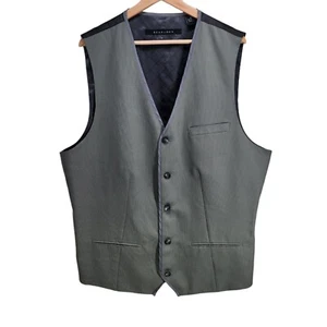 Sean Jean gestreifte Anzugweste Herren Gr. 3XL grau schwarz - Bild 1 von 6