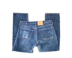 True Vintage Levi's 501 XX hergestellt in den USA rotes Tab blau OG Original Denim Herren Größe 40 - Bild 1 von 12