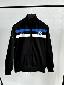 Kappa Black-Blue Dural Bomber Scotland Track Jacket - Picture 1 of 14