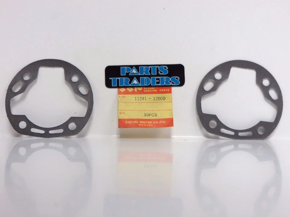 NOS Genuine Suzuki Cylinder Base Gasket Set of 2 A100 AC100 AS100 Go-Fer GoFer - Imagem 1 de 1