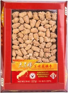 Prince of Peace® Wisconsin amerikanischer Ginseng klein (#1) runde Wurzeln (8 Unzen) - Bild 1 von 3