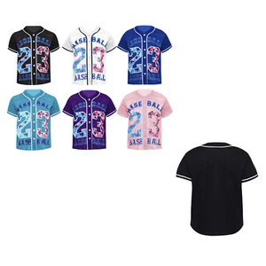Kids Boys Blouse V Neck Pullover Letter T-shirt Summer Tops Themed Top Festival - Picture 1 of 51