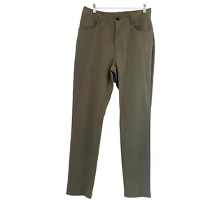 ASHER Golf Core Pants Men's Stretch Sage Green Flat Front Performance Size 30x30 - Picture 1 of 12