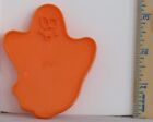 1993 Wilton Euc Impression Halloween Orange Flying Ghost 3.25" X 2.75" X 1/4"