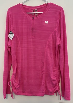NWT ZeroXposur Women's Long Sleeve Performance Rosebud XXL 2XL Cinched Sides - Image 1 of 4