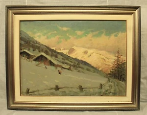 MARIO FUMIA (1931-2013) ULTIMO SOLE SUL MONTE ROSA / OLIO SU TELA /Id. 22034 - Picture 1 of 6