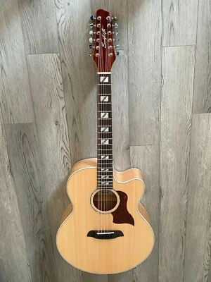 Sawtooth ST-MPL-AEJC-12 Jumbo Acoustic Electric 12-String Guitar, Spruce Top - Image 1 of 4