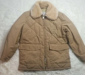 Vtg SCHOTT JACKET PRIME NORTHERN GOOSE DOWN SZ L Full Zip talon zippers quilted - Picture 1 of 12