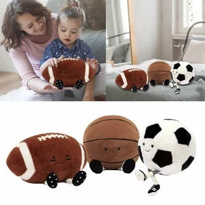 11" Cute Football Plush Toys Soft Stuffed Sport Throw Pillow Plush Gift For Kids - Picture 1 of 18