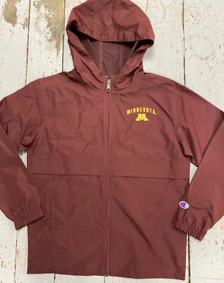 Chaqueta cortavientos juvenil Minnesota Golden Gophers mediana campeón con licencia nueva con etiquetas Foto 1 de 4