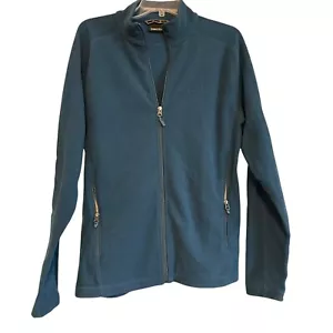 Marmot Womens Basic Jacket Sz Medium Blue Fleece Mock Neck Full Zip Outdoor - Picture 1 of 9