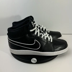 Nike Backboard II Mid Mens Size 12 487656-006 Black Basketball Shoes - Picture 1 of 7