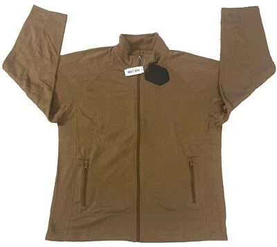 Cold Weather Grid Fleece Jacket Coyote Waffle Gen 3 USGI Style by BAF NEW - Image 1 of 4