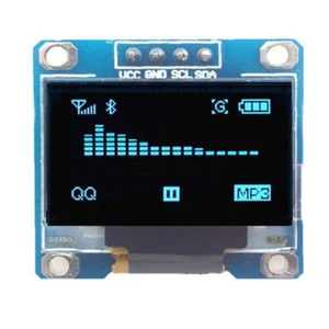 0.96" I2C IIC Serial 128X64 128*64 Blue OLED LED LCD Display Module Fr Arduino & - Picture 1 of 3