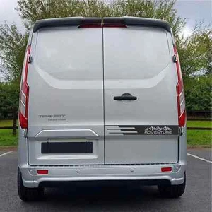 Fits Ford Transit Custom Graphics Rear Door Decals Mountains Camper - Picture 1 of 3