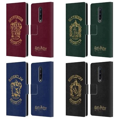 OFFICIAL HARRY POTTER DEATHLY HALLOWS X LEATHER BOOK CASE FOR ONEPLUS PHONES - Image 1 of 4