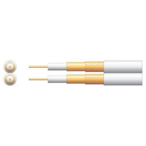 Koaxialkabel Mercury 807.079 Twin Economy 100U DTV/Satellit CCA Weiß 100m Rolle - Bild 1 von 1