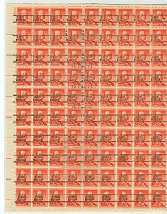 Detroit MI 263 precancel sheet of 100 Half cent Liberty, Scott 1030, last one - Picture 1 of 2