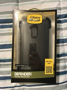Free Ship OtterBox Defender Case W/Belt Holster for HTC One Max, Black 77-36849 - Picture 1 of 7