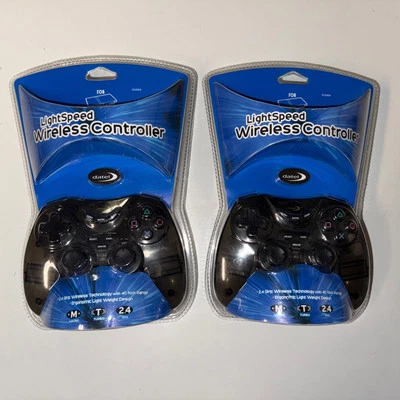 Datel PS2 Play Station Light Speed Wireless Game Controllers X2 - Image 1 of 2